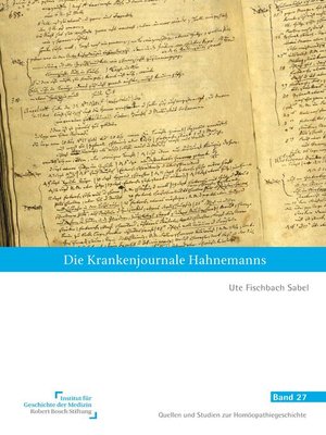 cover image of Die Krankenjournale Hahnemanns